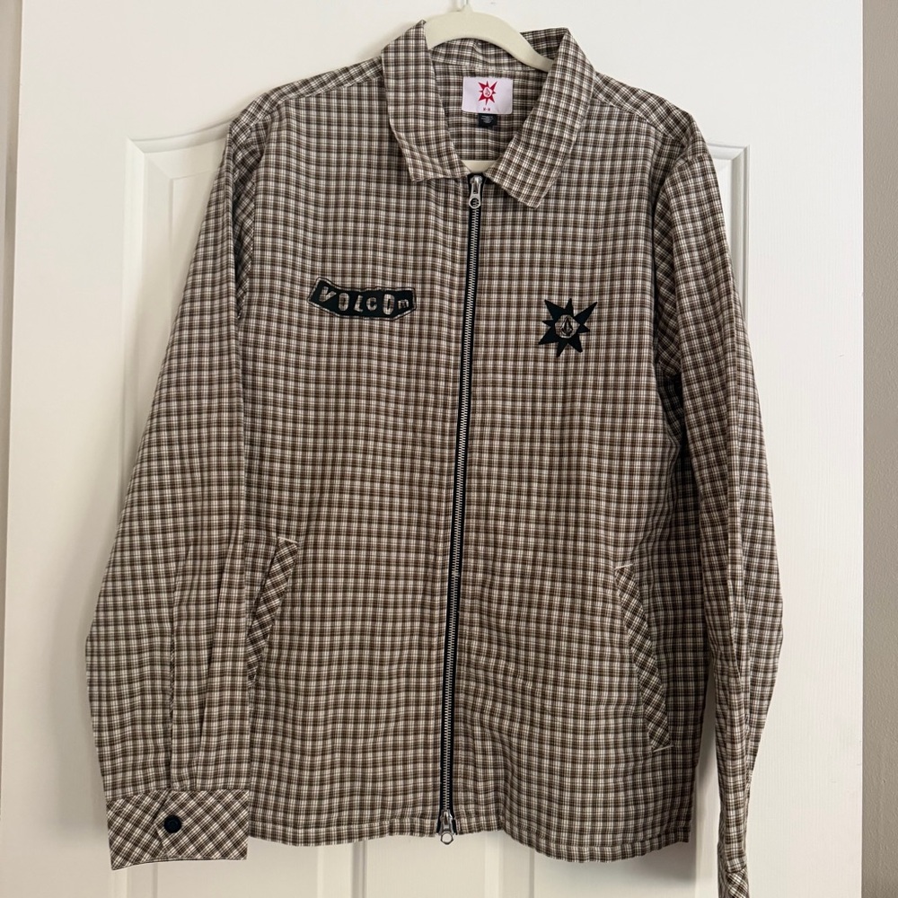Volcom Plaid Zip Jacket (NWT)